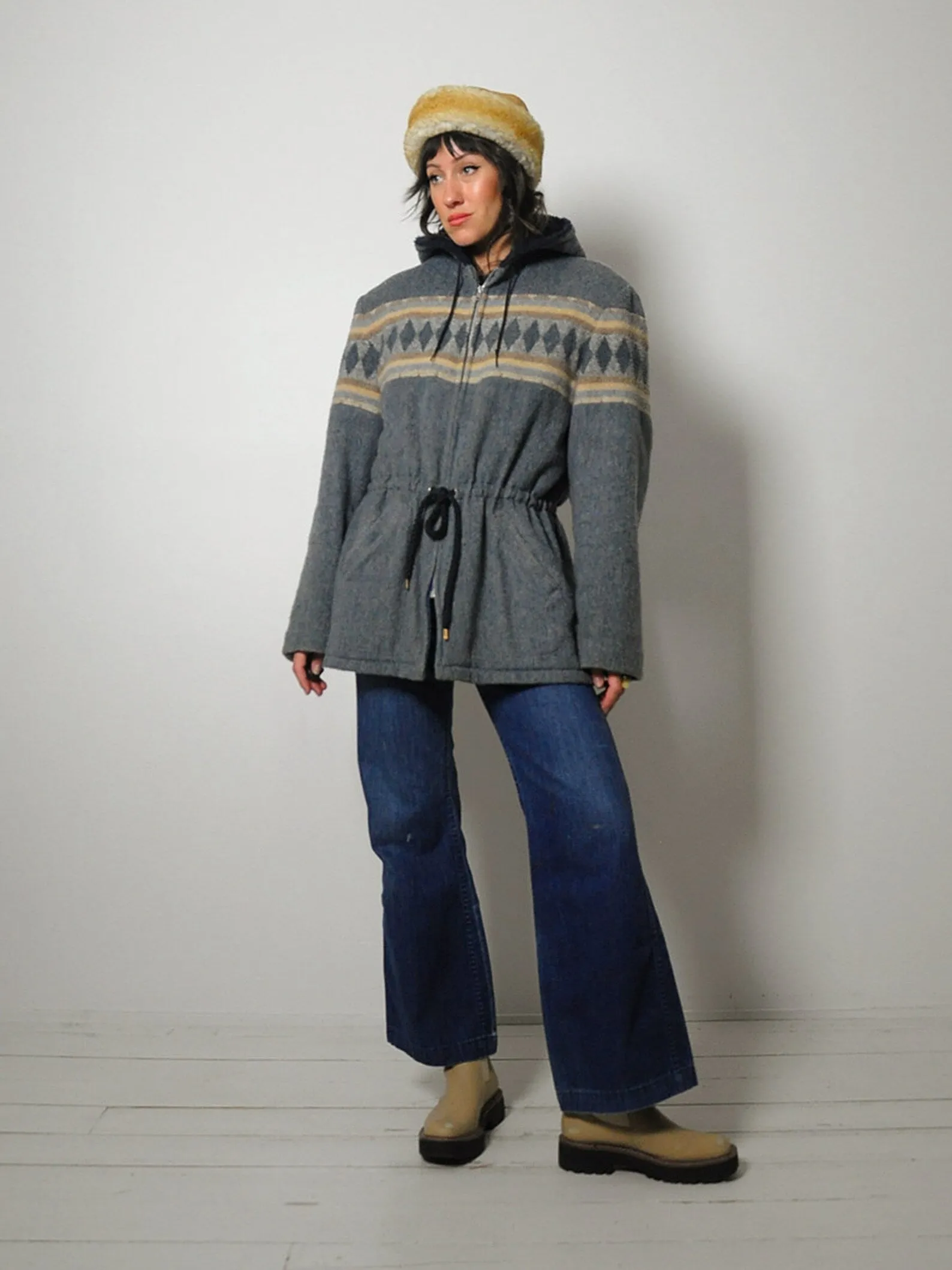 1970's Hooded Wool Silton Coat