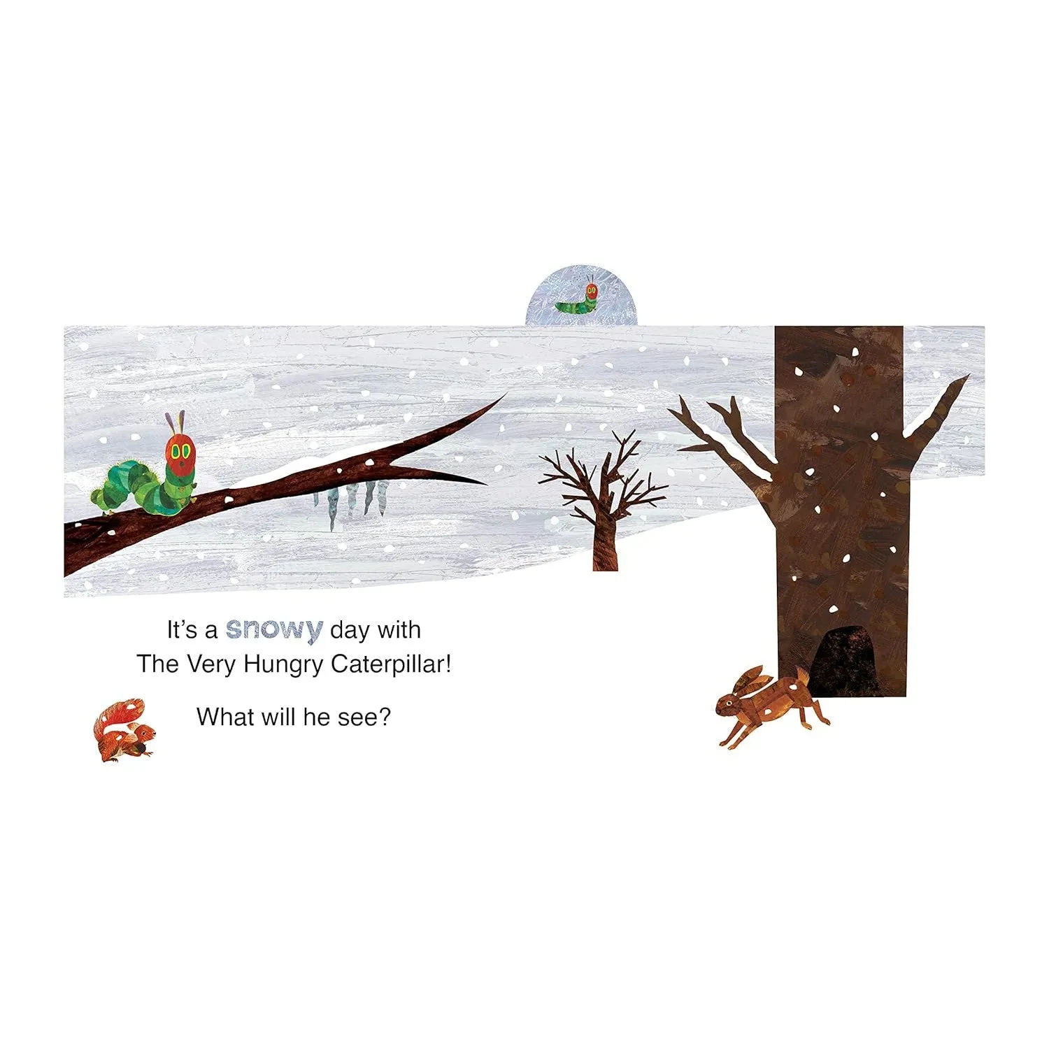 a day in the snow with the very hungry caterpillar