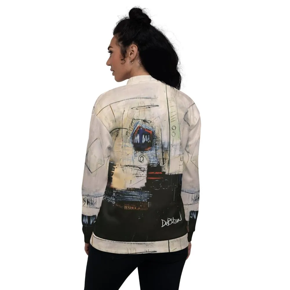 Abstract Unisex Bomber Jacket