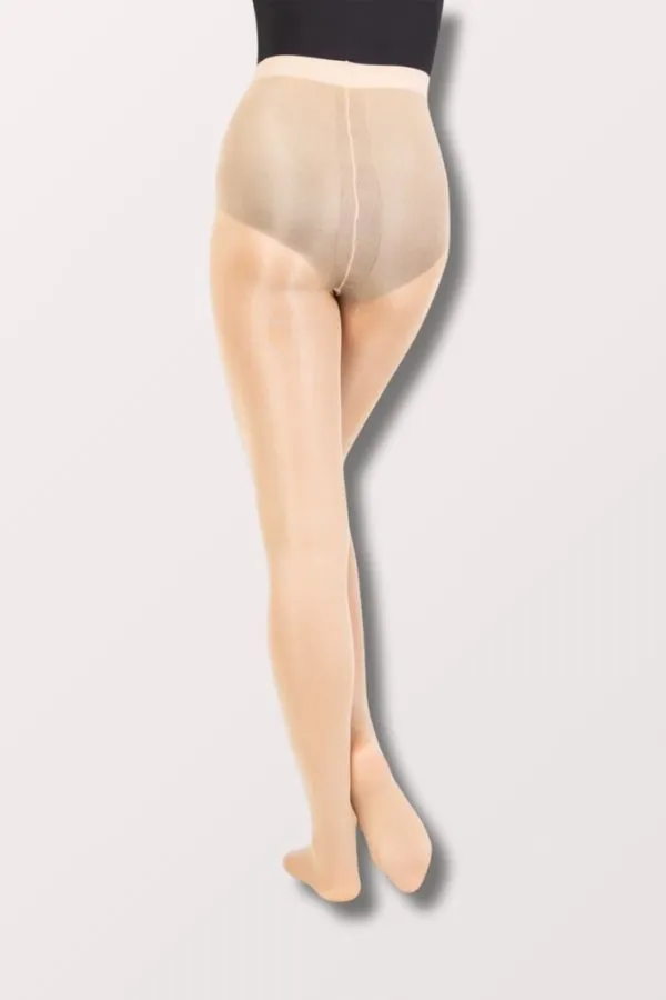 Adult Ultra Shimmery Footed Dance Tights - Jazzy Tan