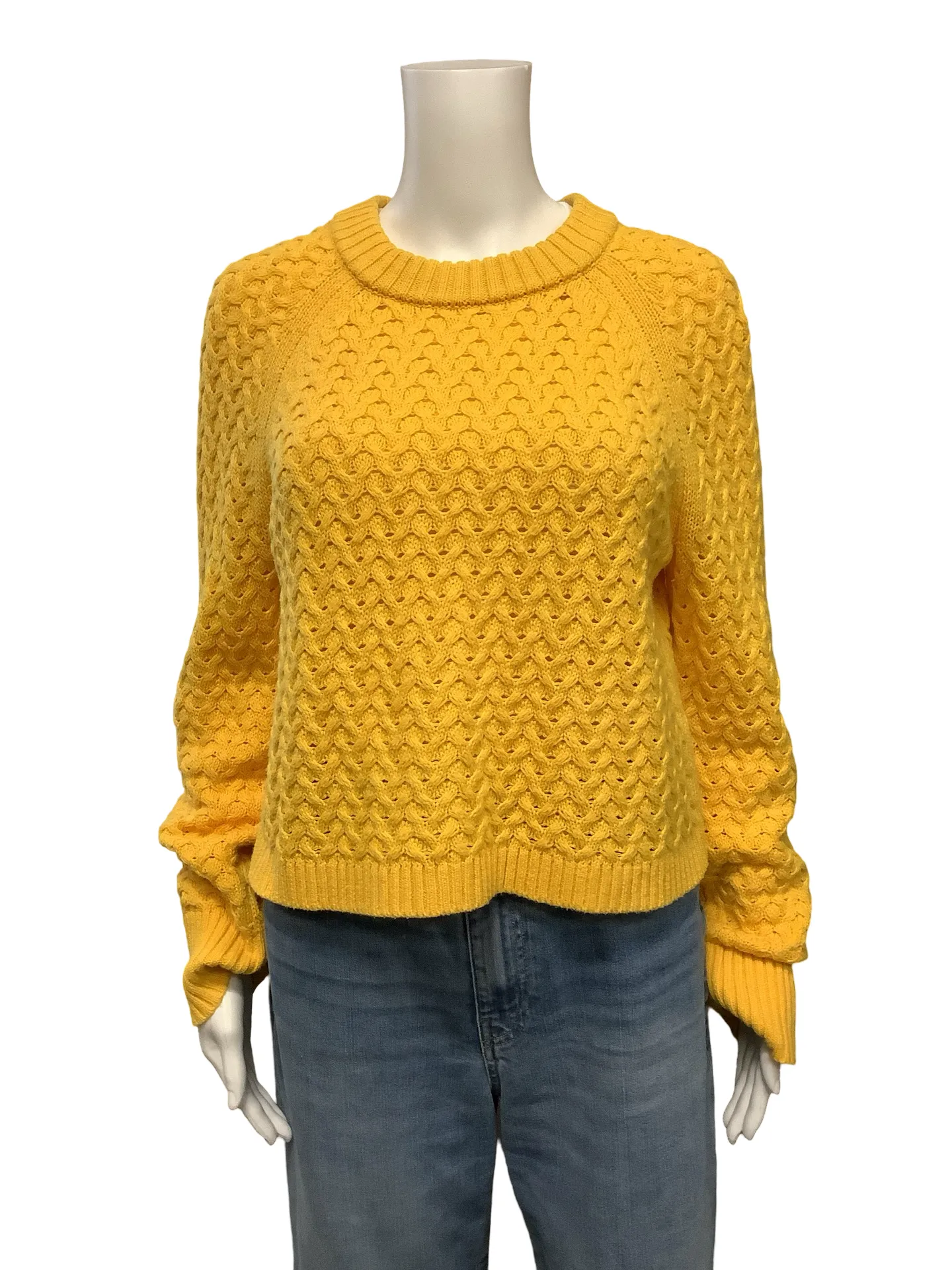 Alice   Olivia Cropped Crewneck Sweater Size: M