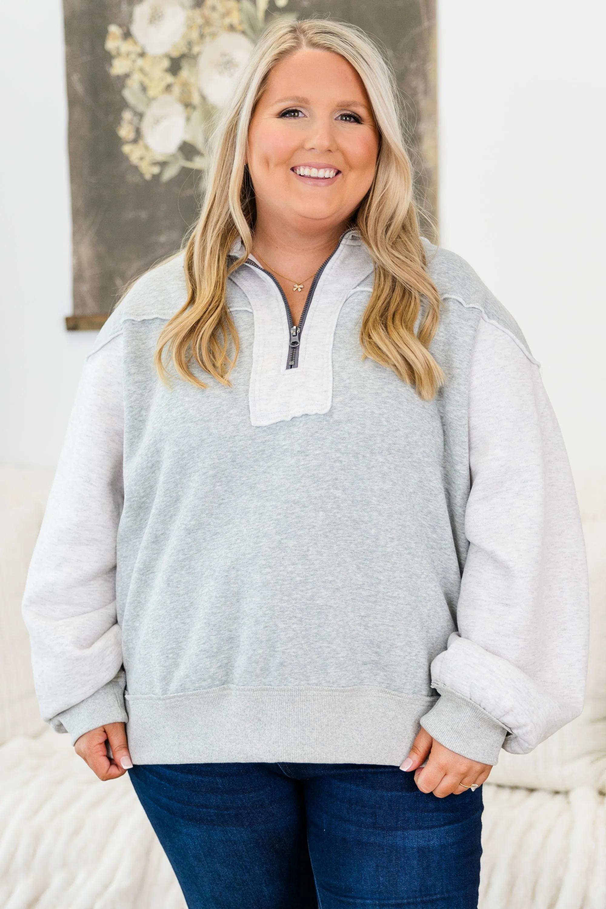 All We Want Pullover, Gray