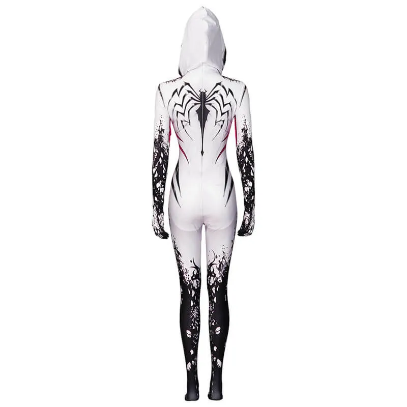 Anti Venom Gwen Stacy Cosplay Costume Spider-Gwen Venom Bodysuit