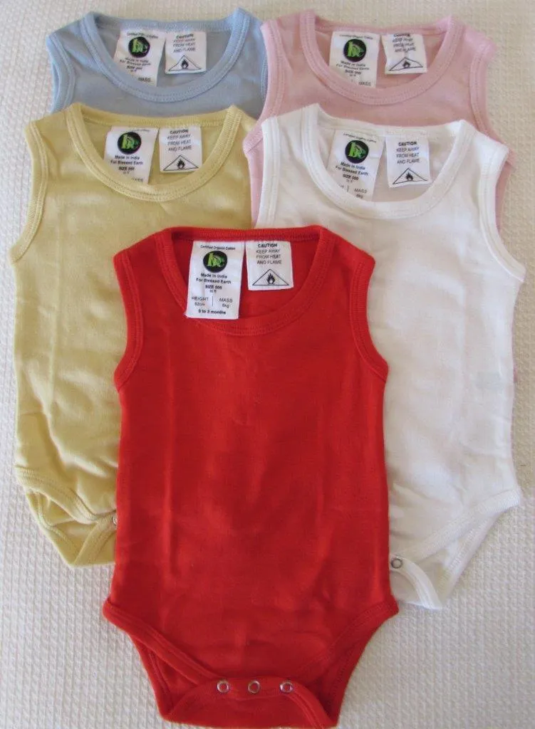 Baby Sleeveless Bodysuits - Basics