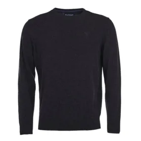 Barbour Essential Lambswool Crew Neck Charcoal