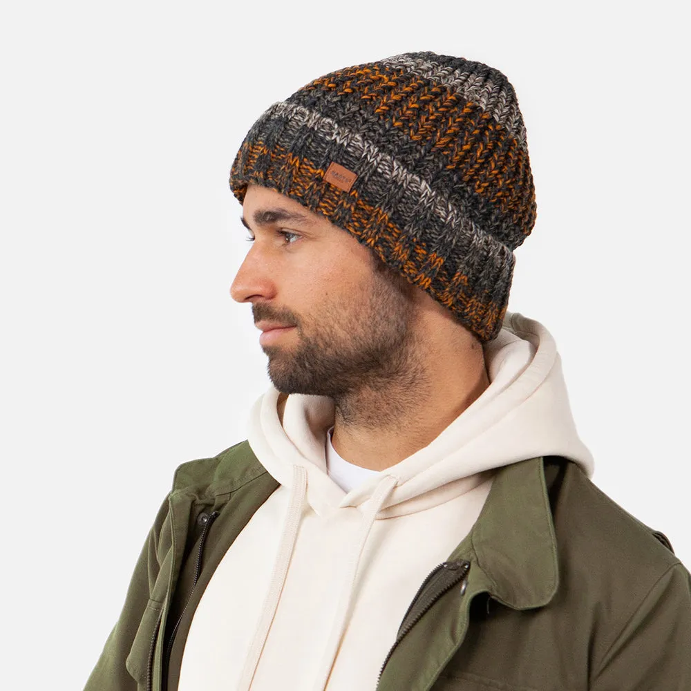 Barts Hats Akotan Recycled Cuffed Beanie Hat - Ochre-Multi