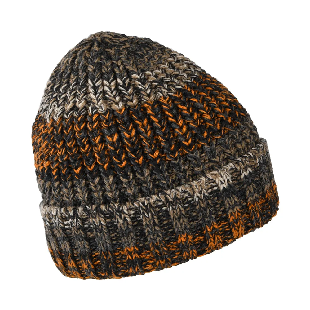 Barts Hats Akotan Recycled Cuffed Beanie Hat - Ochre-Multi