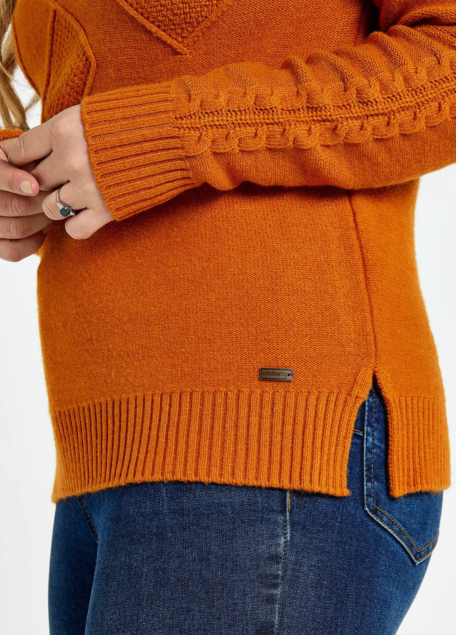 Belleek Chunky Roll Neck Sweater - Cayenne