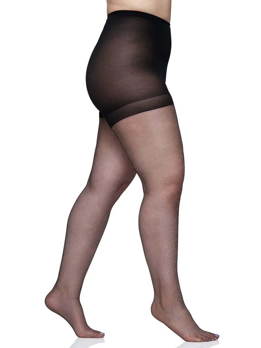 Berkshire Queen Shimmers Ultra Sheer Control Top Pantyhose 4412