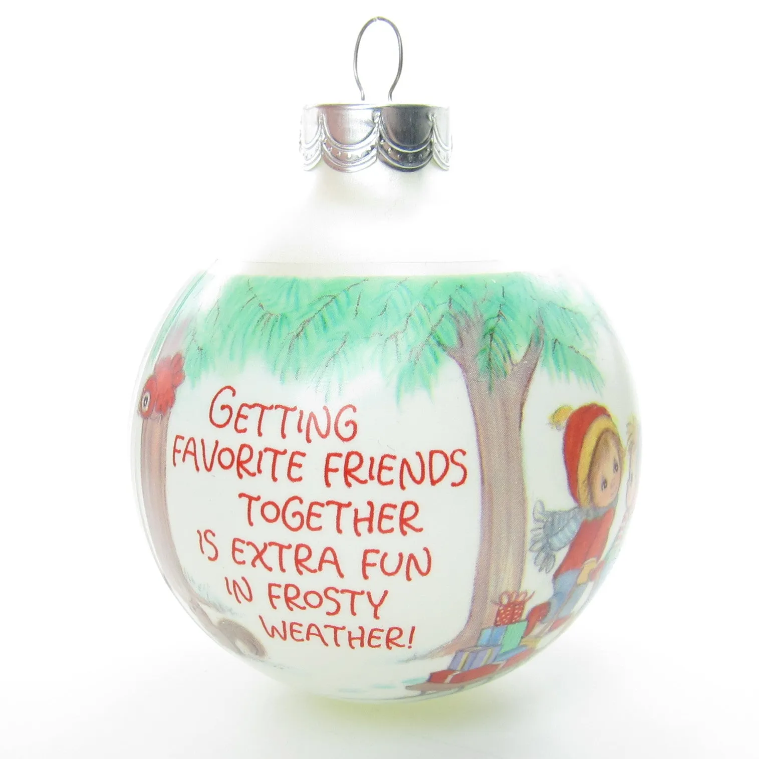 Betsey Clark Ornament #6 Home for Christmas 1991 Vintage Hallmark Keepsake Glass Ball