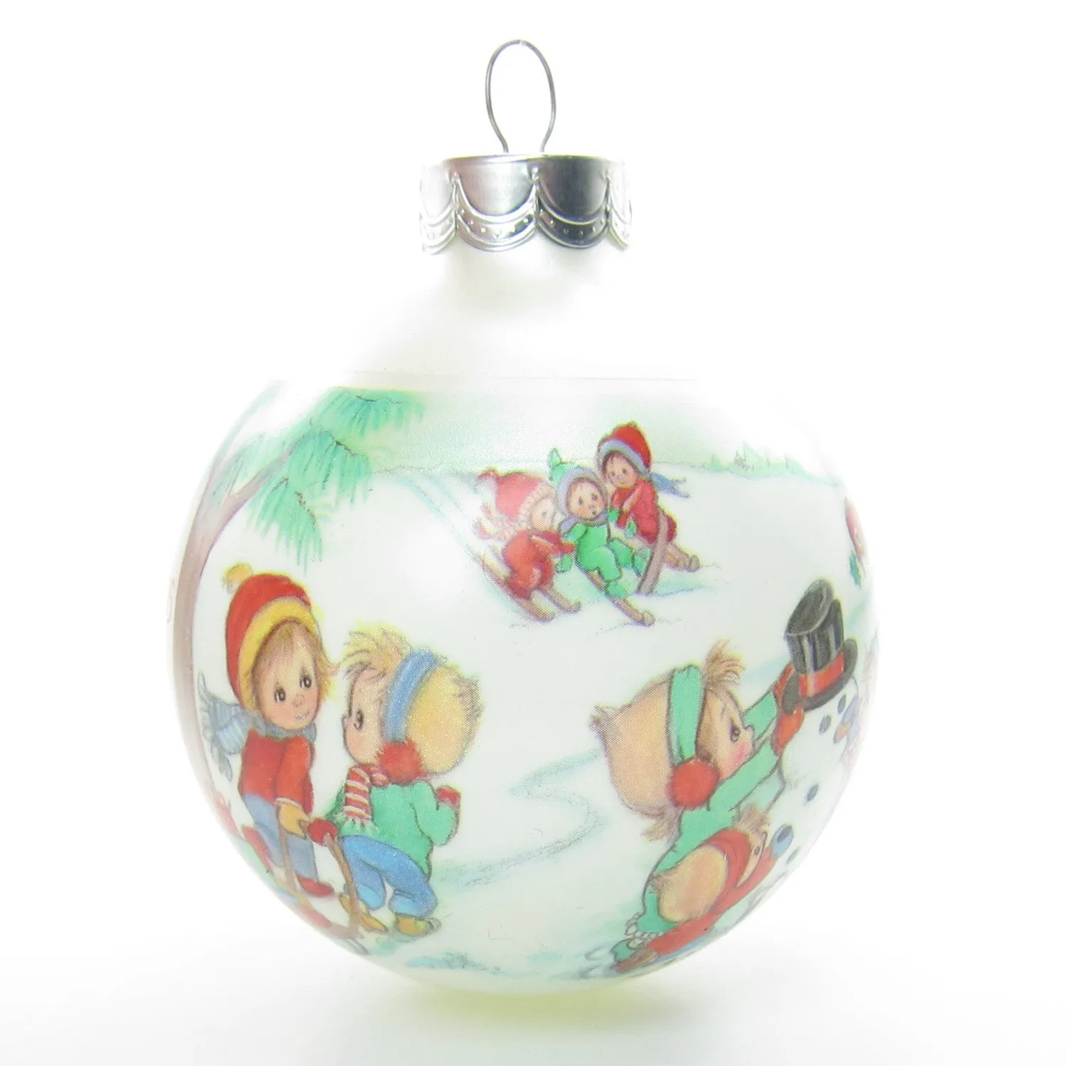 Betsey Clark Ornament #6 Home for Christmas 1991 Vintage Hallmark Keepsake Glass Ball