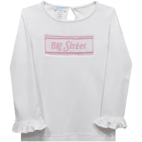 Big Sister Smocked LS Top