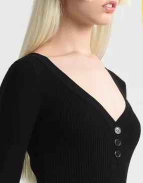 Black Long Sleeve Bodysuit