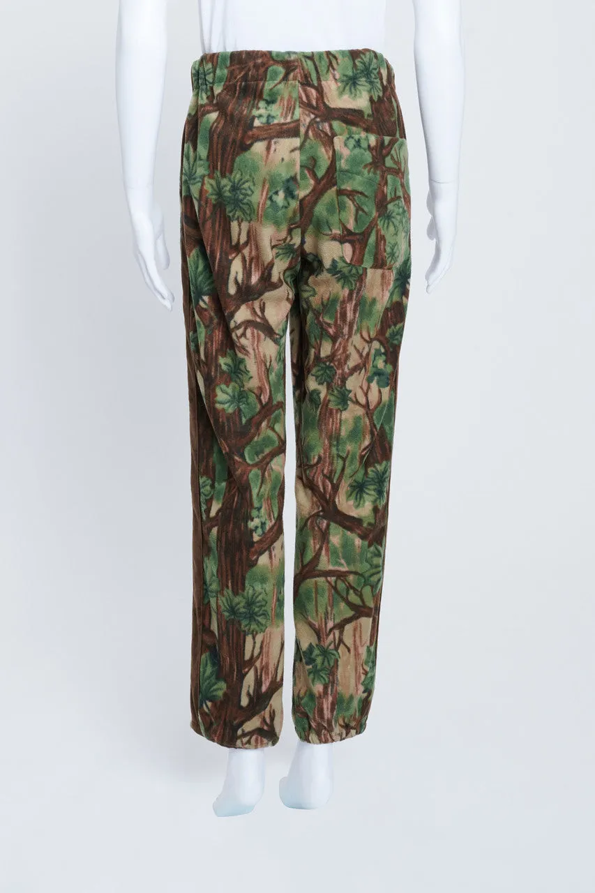 Camo Print Fleece Track Pants