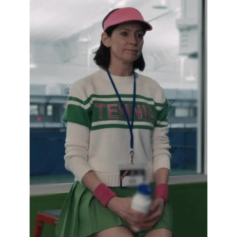 Carrie Preston Striped Tennis Sweater