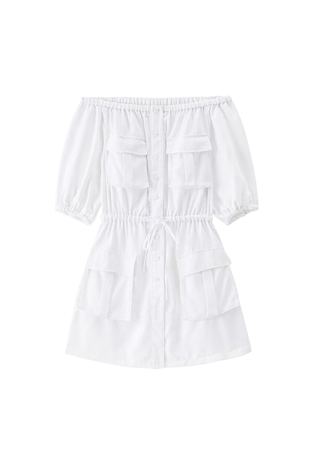 Casual Tencel White Denim Dress