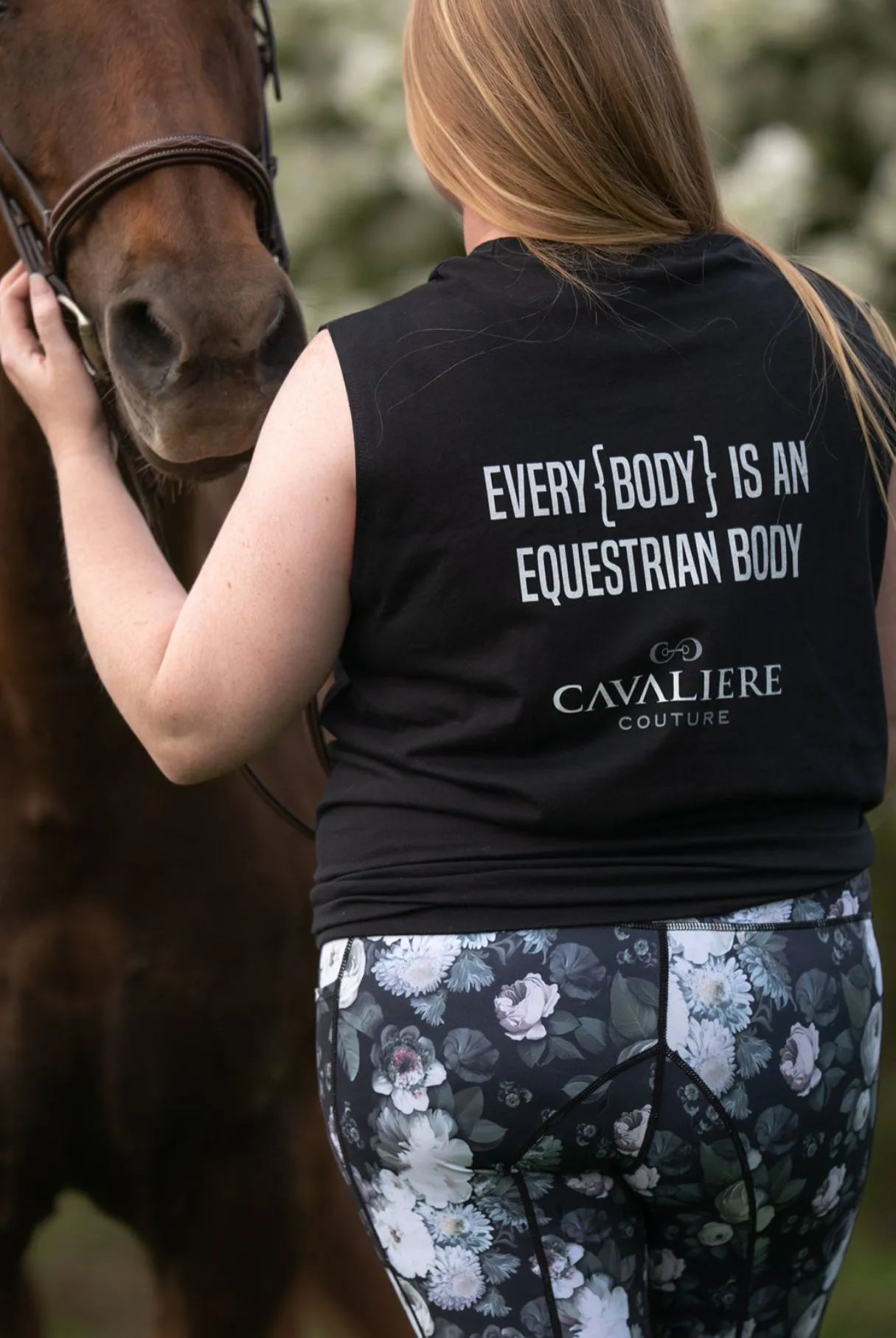 Cavaliere Couture The Grand Prix Riding Tight in Evening Ride Floral