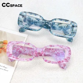 CCspace Unisex Full Rim Rectangle Resin Frame Punk Eyeglasses 54430