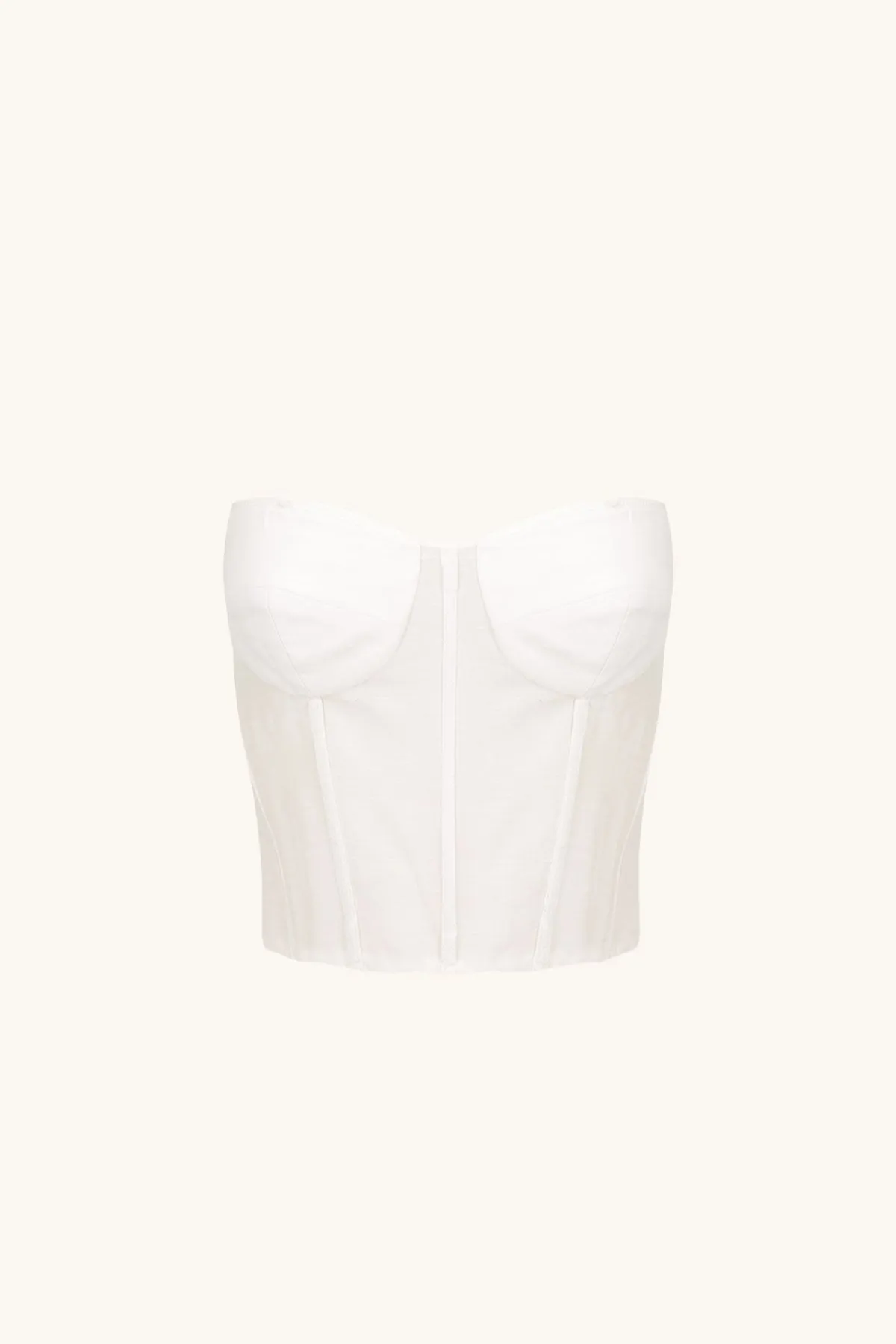 CELESTE STRAPLESS CORSET - IVORY