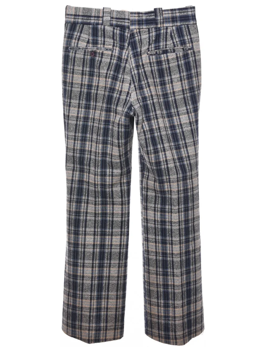 Checked Pattern Trousers - W30 L30