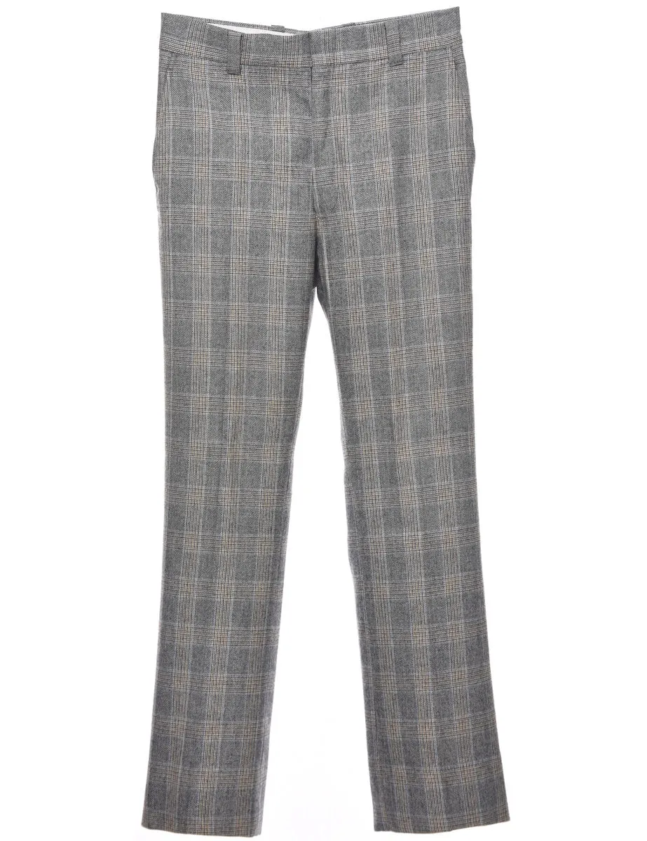 Checked Pattern Trousers - W31 L31