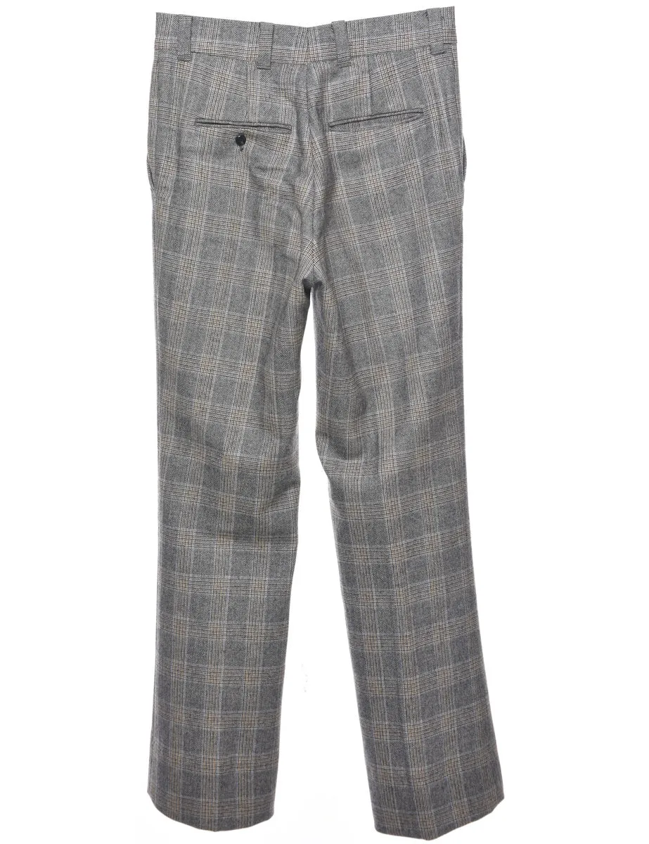 Checked Pattern Trousers - W31 L31