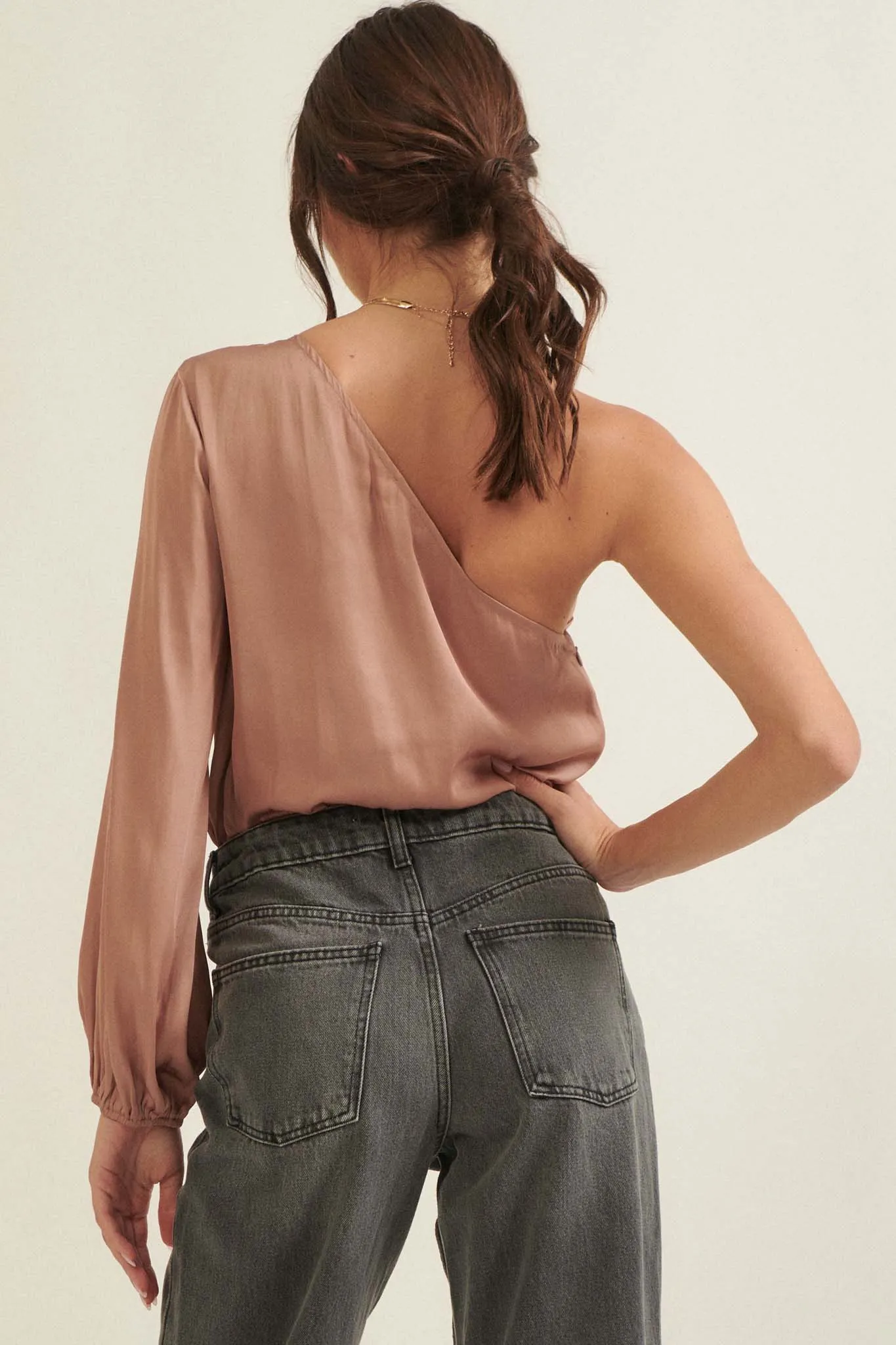 Chic to Chic One-Shoulder Cutout Bodysuit