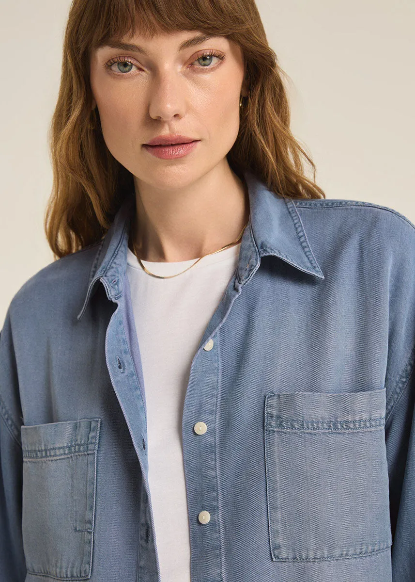 Colbie Top - Sun Bleached Indigo