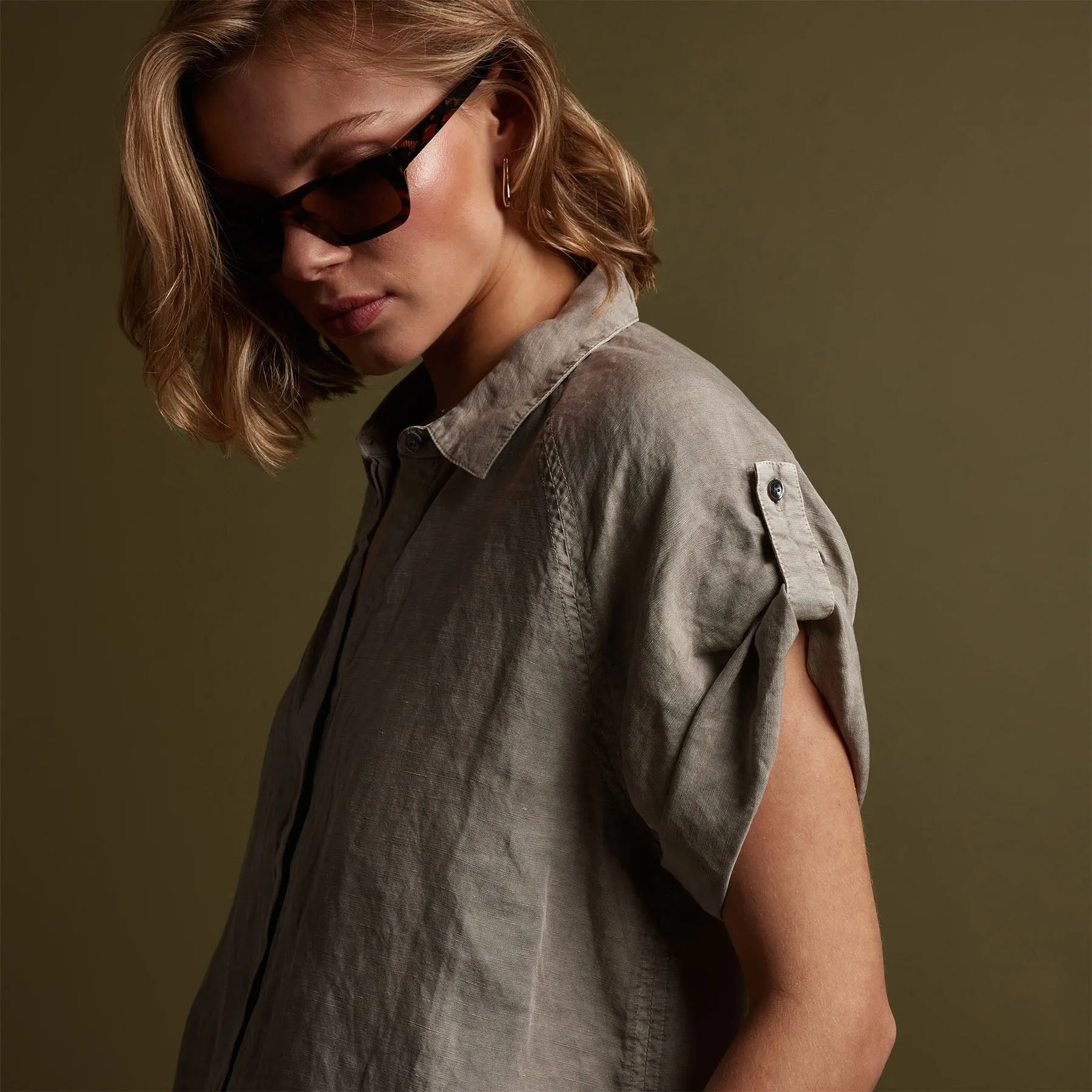 Cortez Linen Shirt - Mineral Pigment