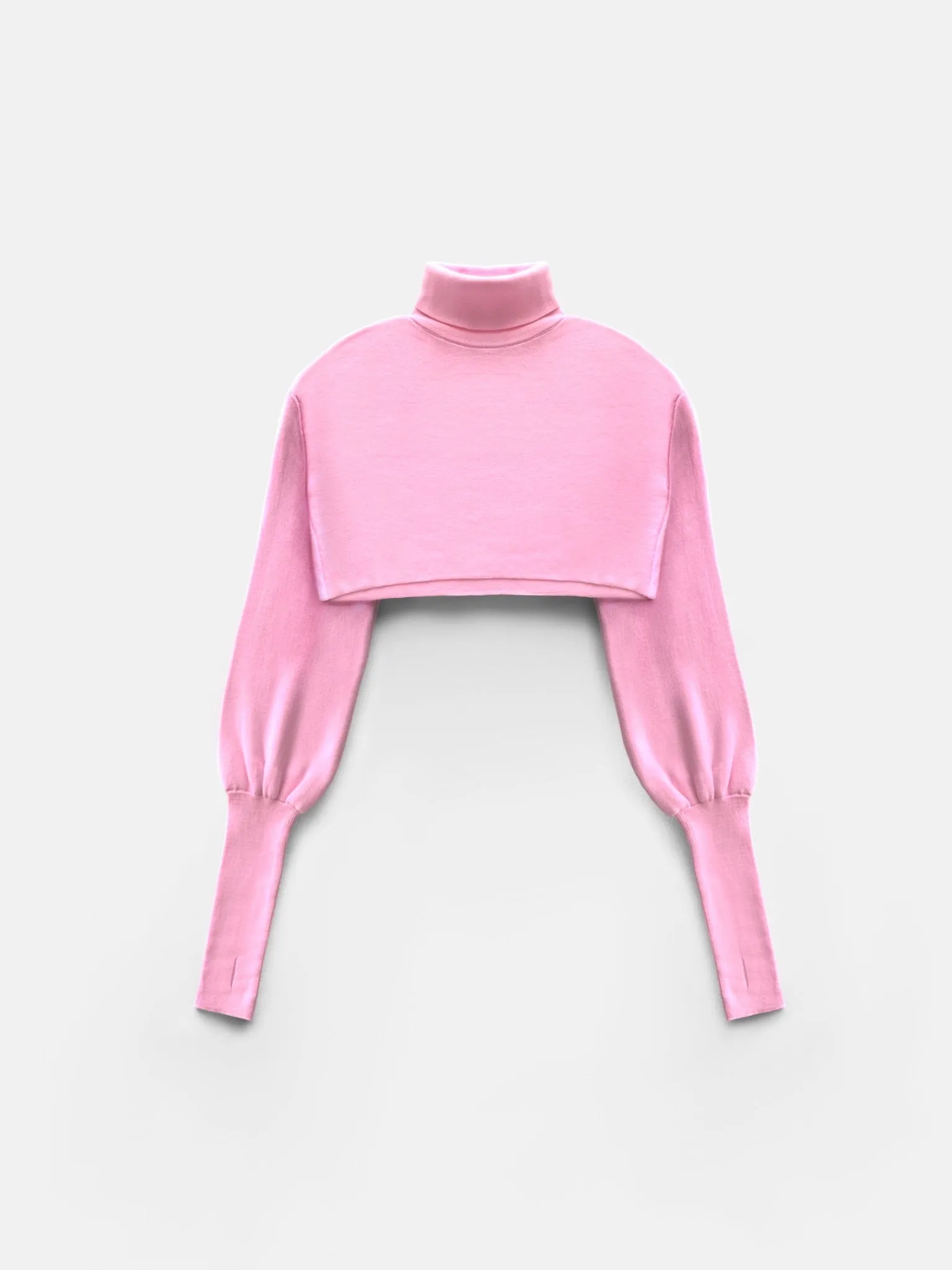 Crop Collar Sweater - Bubblegum