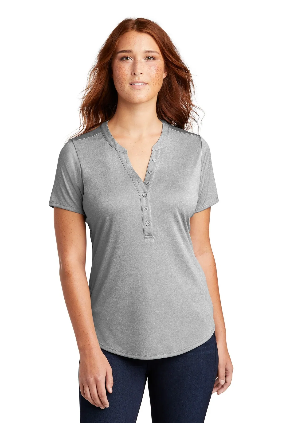 Custom Embroidered - Sport-Tek ® Ladies Endeavor Henley. LST468