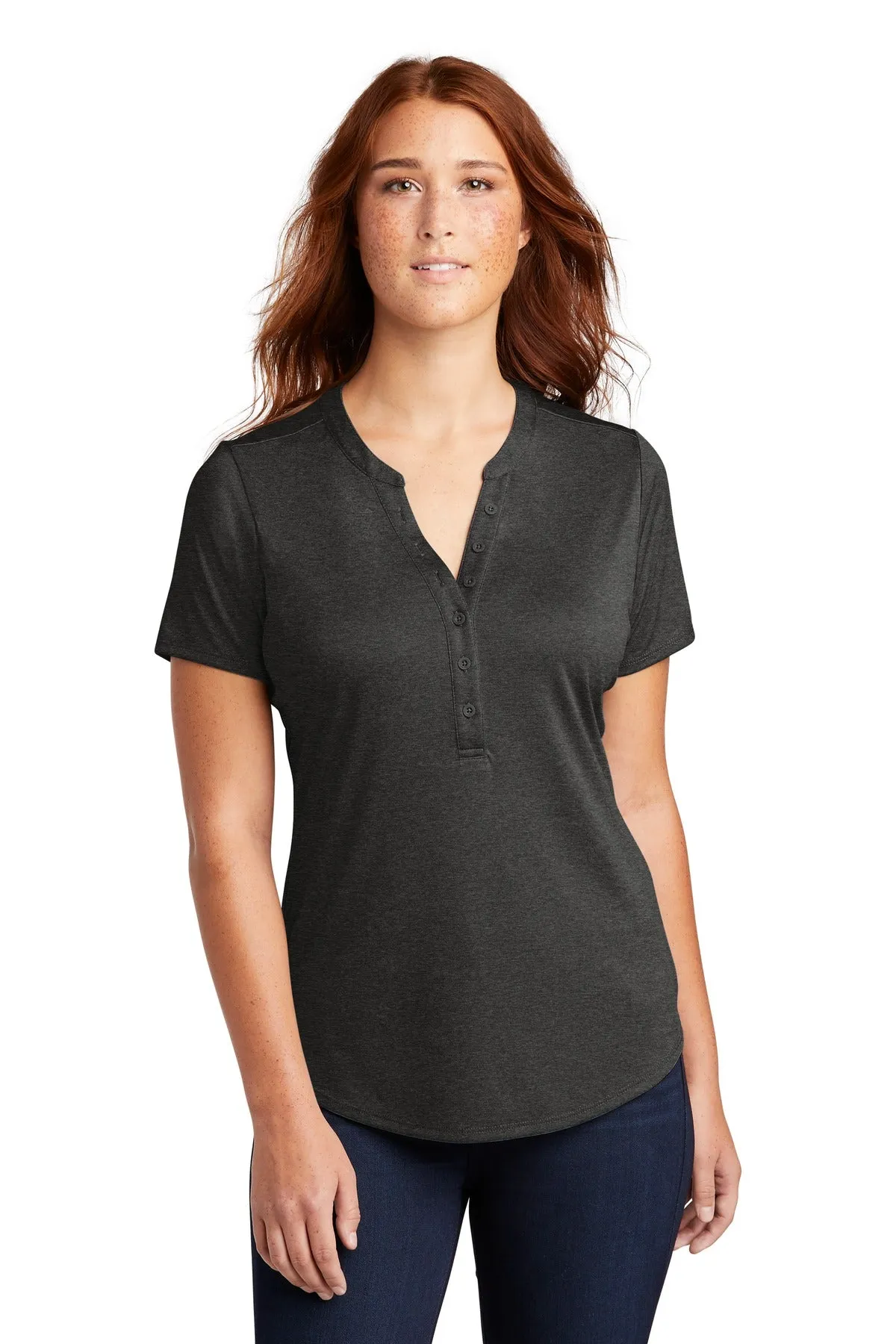 Custom Embroidered - Sport-Tek ® Ladies Endeavor Henley. LST468