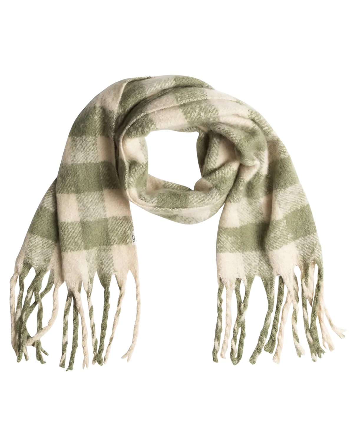 Cute Blush Scarf in Oil Green Be Bold Plaid