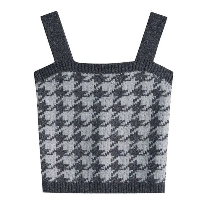 Dogtooth Check Top & Sweater Co-Ord