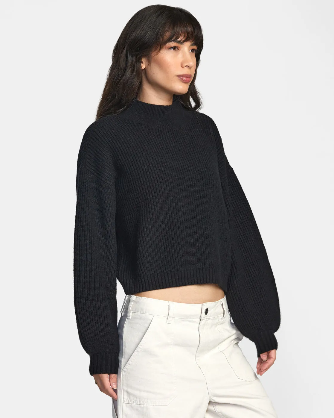 Dream Cycle Turtleneck Sweater - Black