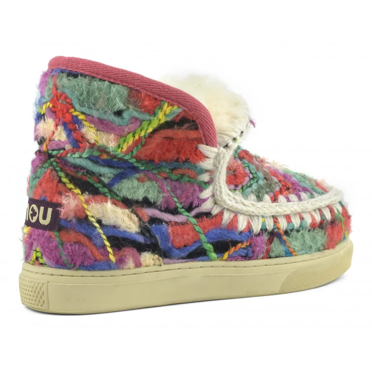 Eskimo Sneaker With Wool Ethnic Fabric