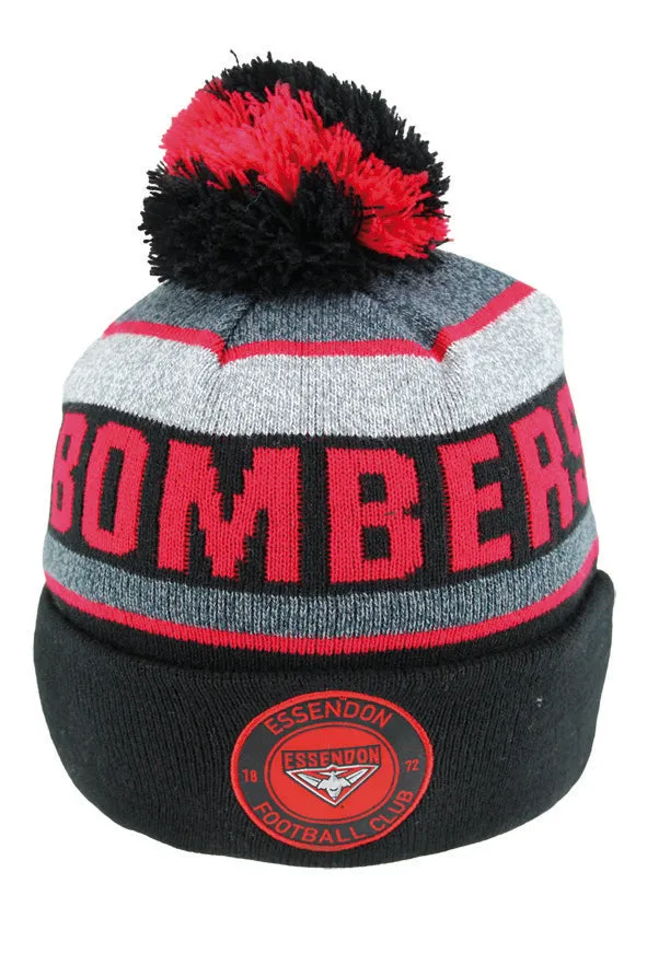 Essendon Bombers Tundra Pom Pom Beanie