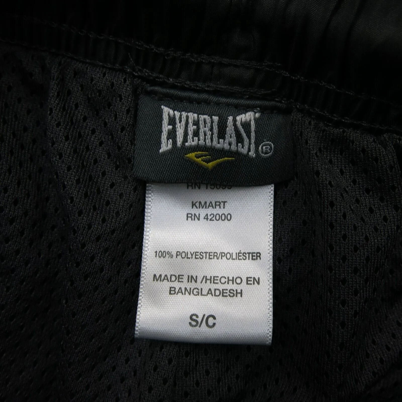 Everlast Men Activewear Sweatpants Mid Rise Drawstring Waist Clay Black SZ S