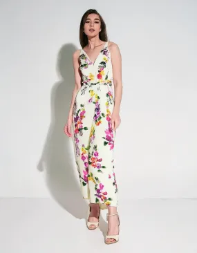 Floral Fantasy Wrap Midi Dress