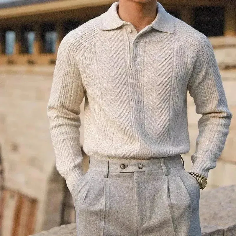 Formal Fall Winter Thermal Base Sweater for Men