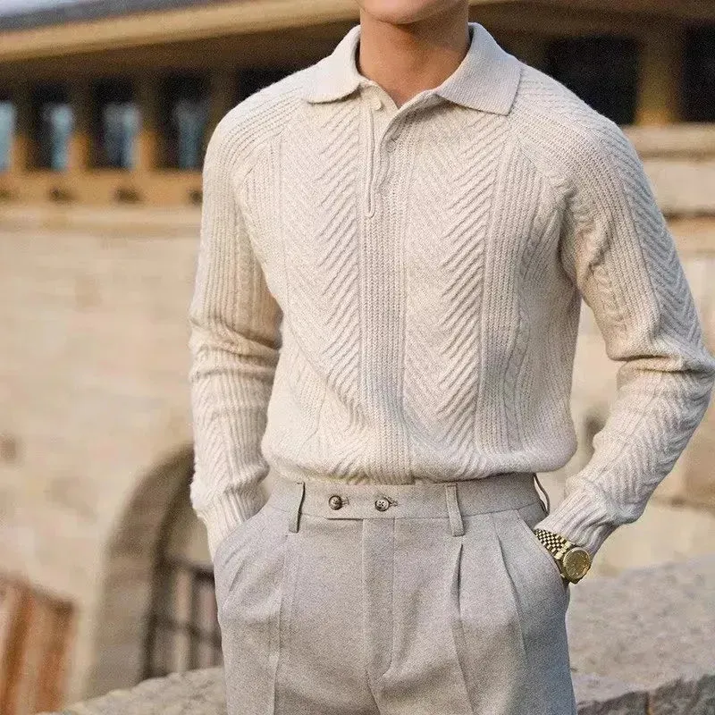 Formal Fall Winter Thermal Base Sweater for Men