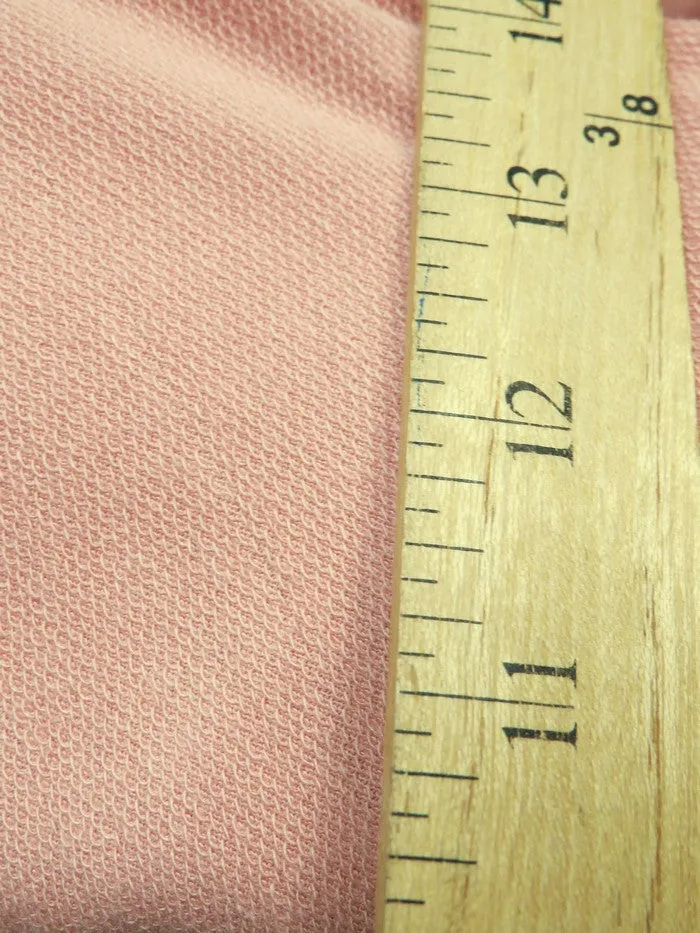 French Terry Polyester Rayon Spandex Fabric / Dusty Rose / Sold By The Yard Closeout!!!