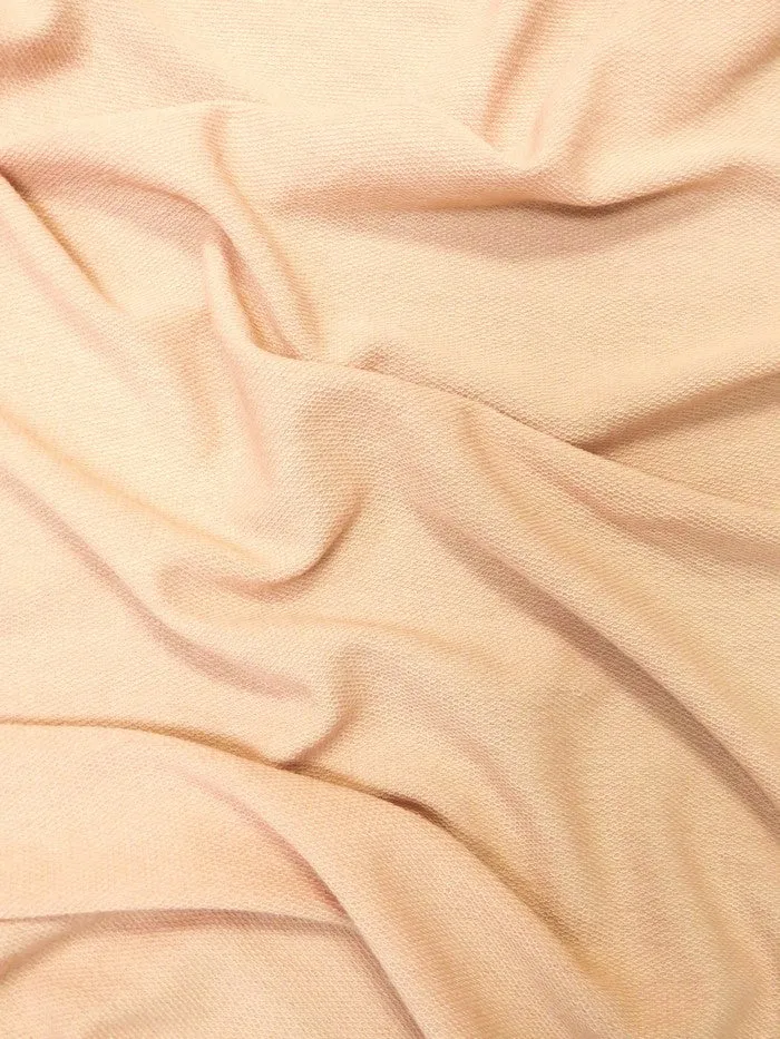 French Terry Polyester Rayon Spandex Fabric / Dusty Rose / Sold By The Yard Closeout!!!