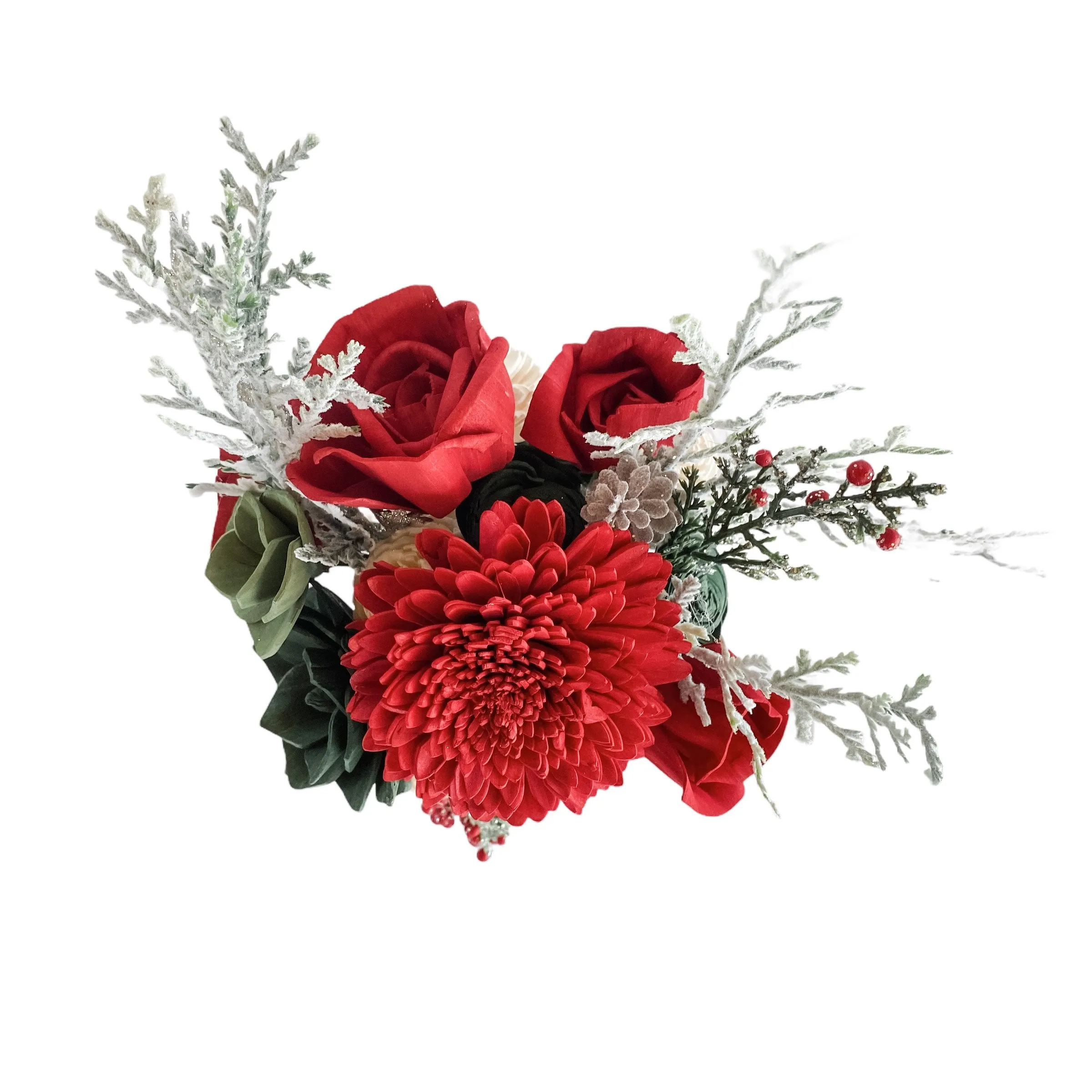 Frosty Pines Sola Flower Arrangement - Pint