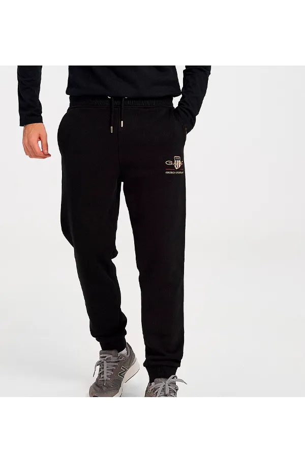 GANT Gold Shield Sweatpants Black