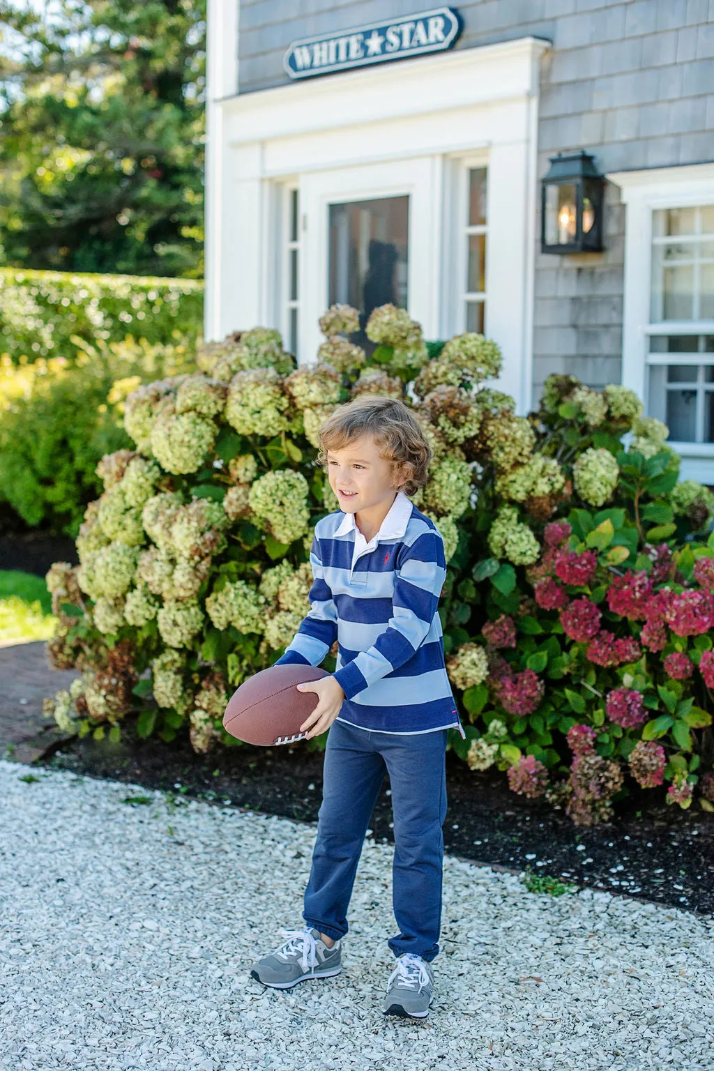 Gates Sweeney Sweatpants - Nantucket Navy with Richmond Red Stork