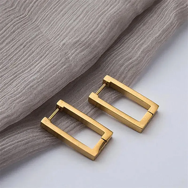 Geometric Gold Metal Earrings - Trendy Jewelry Earring