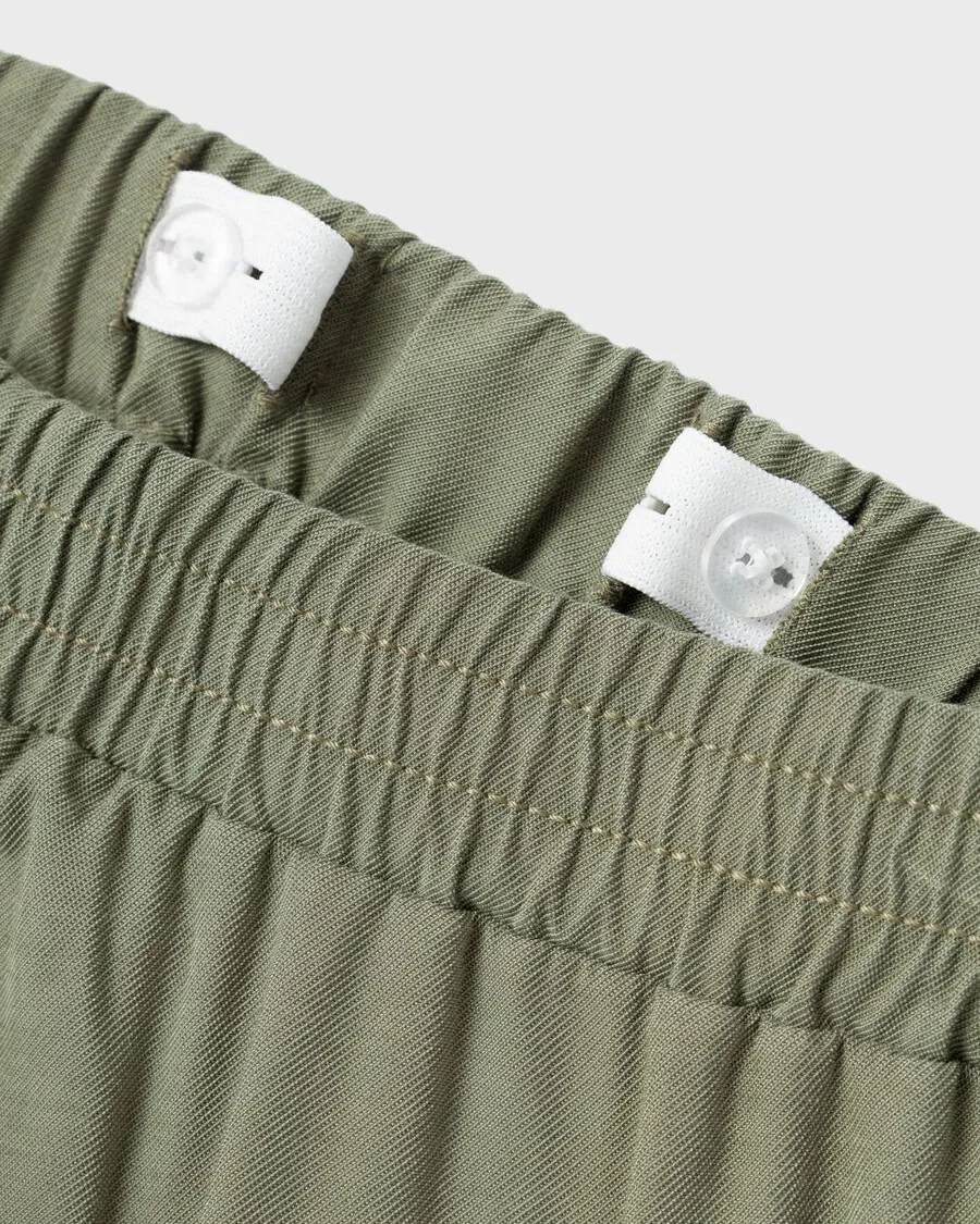 Girls Bella Cargo Trousers in Deep Lichen Green