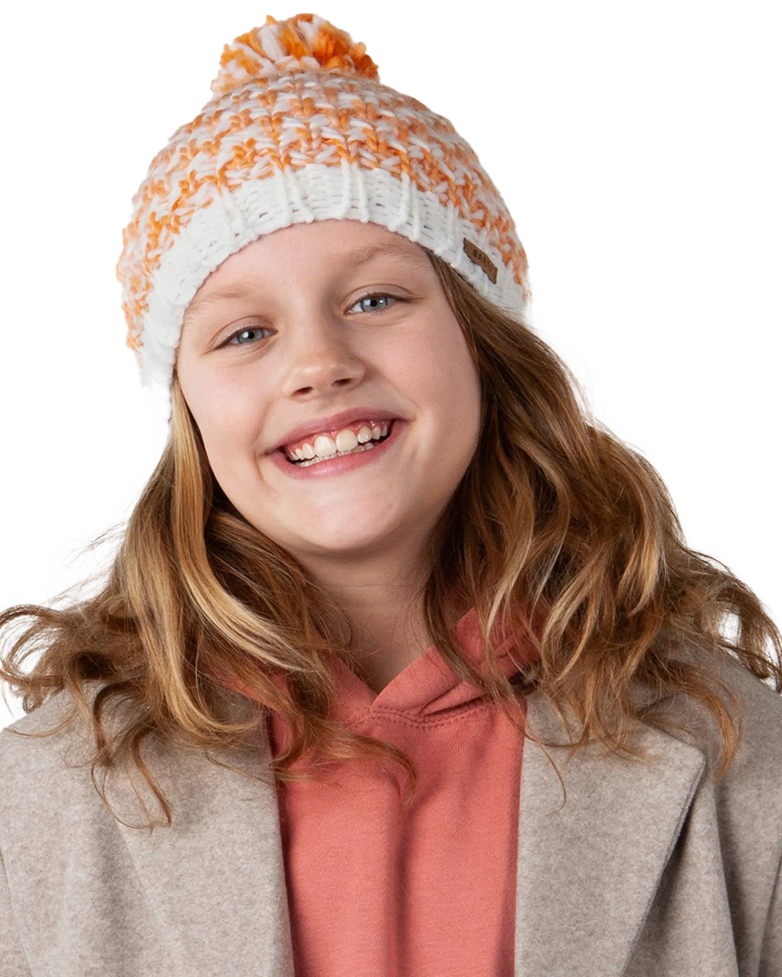 Girls Nicole Beanie in Apricot