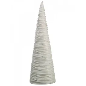 Glittered Swirl Cone Topiary